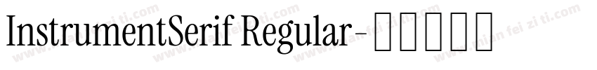 InstrumentSerif Regular字体转换